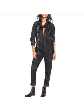Denim & Supply Ralph Lauren Coveralls Washed Black Women’s Size Medium